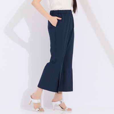 ウォッシャブル　裾ベンツクロップドパンツ（５００５３５０１）