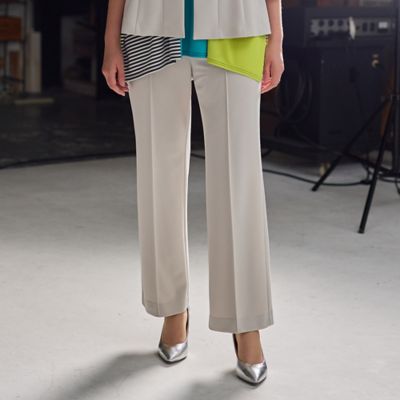 ＜Liliane Burty (Women/大きいサイズ)＞【Ｌ～４Ｌ・セットアップ対応】モックロディポンチパンツ（５００５５５０１）