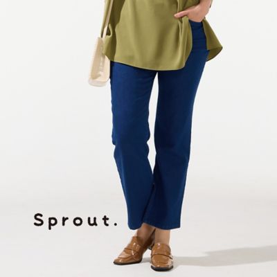 ＜Liliane Burty (Women/大きいサイズ)＞【Ｌ～４Ｌ】ウォッシャブルニットデニム　ダークブルー（５００５５５５３）