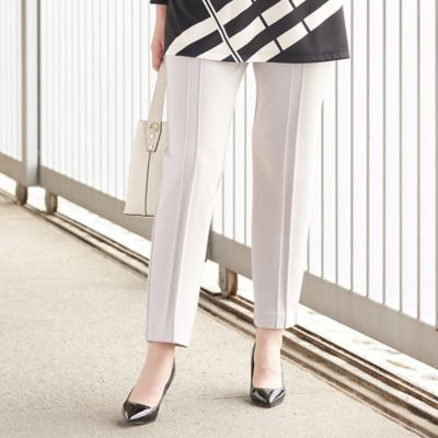 リリアンビューティ（Liliane Burty）/クロスウォームポンチ　ピンタックフルレングスパンツ［同素材アイテム有］ クロスウォームポンチ ピンタックフルレングスパンツ［同素材アイテム