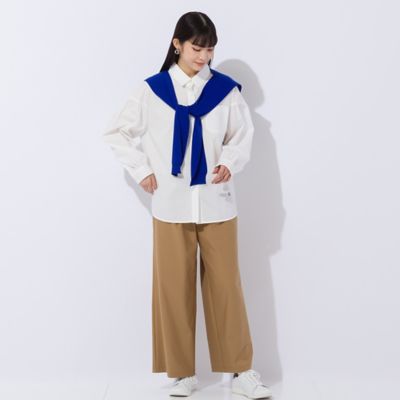 【Ｓｐｒｏｕｔ．】トリコット素材　ワイドクロップドパンツ［同素材アイテム有］（５００５６４５１）
