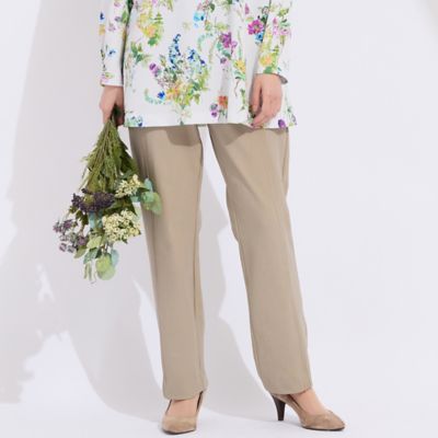 L～4L】デニムプリント裏起毛パンツ（50056511） | Liliane