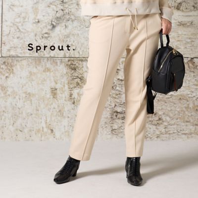 【送料無料】Liliane Burty (Women/大きいサイズ)/リリアン ビューティ【L~4L/セットアップ対応】ハニカムダンボールパンツ(50056551) ベージュ パンツ・ズボン【三越伊勢丹/公式】