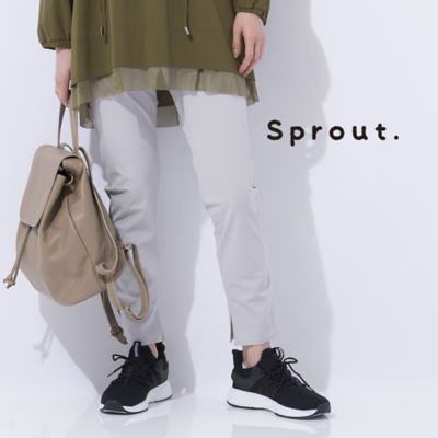 Liliane Burty (Women/大きいサイズ)/リリアン ビューティ 【Sprout.】ドライタッチ 裾スリットレギンス(50062471)
