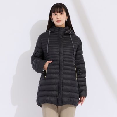 L～4L】ナイロンタフタダウンコート（50071601） | Liliane