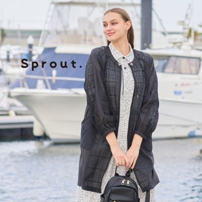 Liliane Burty (Women/大きいサイズ)/リリアン ビューティ 【Sprout.】ソフトオーガンジー刺繍 ライトコート(50072571)