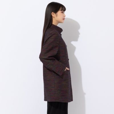 【Ｓｅｌｅｃｔｉｏｎ】米沢織　かすりジャカードコート（５００８６４６１）