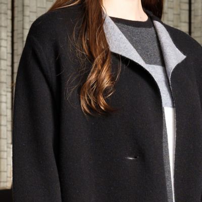 【Ｓｅｌｅｃｔｉｏｎ】カシミヤニットリバーシブルコート（５００８６４６６）