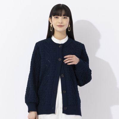 ＜Liliane Burty (Women/大きいサイズ)＞ローゲージニット　カーディガン（５０１０１４０１）