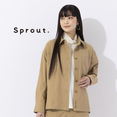 ＜Liliane Burty (Women/大きいサイズ)＞【Ｓｐｒｏｕｔ．】ツイルステンカラージャケット［セットアップ可］（５０１０１４５１）