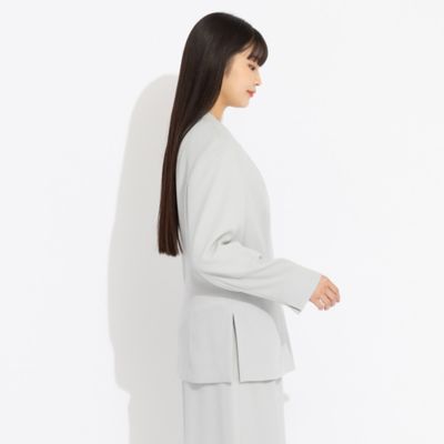 【セットアップ対応】デニット　ノーカラージャケット（５０１０１５４２）
