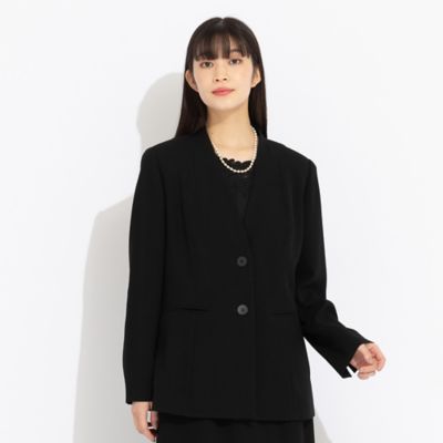 【セットアップ対応】デニット　ノーカラージャケット（５０１０１５４２）