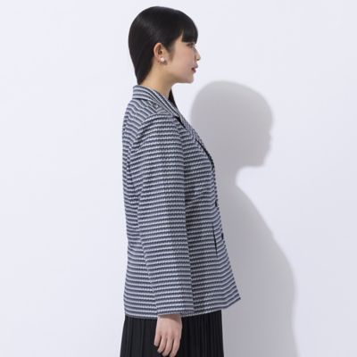 Selection】米沢織 シルクサッカーチェックジャケット