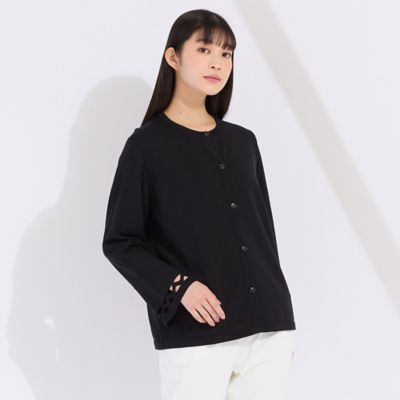 【アンサンブル対応】透かし編みデザインカーディガン（５０１０２５１１）