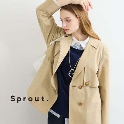 ＜Liliane Burty (Women/大きいサイズ)＞【Ｓｐｒｏｕｔ．／Ｍ～４Ｌ】トレンチジャケット（５０１０２６５２）