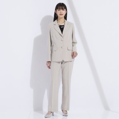 ナチュラル素材　テーラードジャケット［セットアップ可（５０１０３４１２）