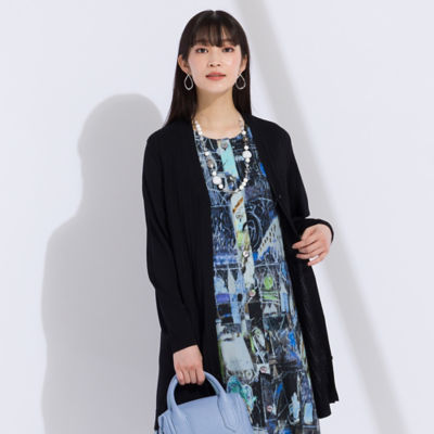 ＜Liliane Burty (Women/大きいサイズ)＞ウォッシャブル　Ｖネックカーディガン（５０１０５４０１）