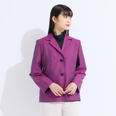 11～17号】米沢織シルクサッカーチェックジャケット