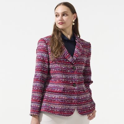 11～17号】米沢織フラッグモールツイードテーラードジャケット