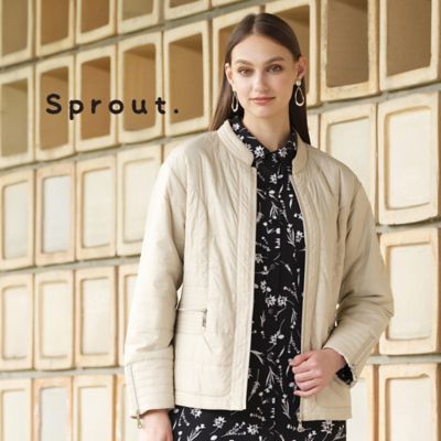 新品 INDIVI インディヴィ レザージャケット ライダース ベージュ ぽくっ 