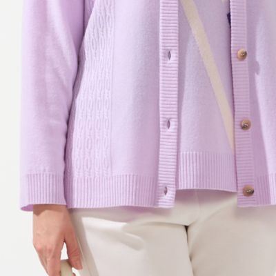 L～4L／アンサンブル対応】カシミヤニットカーディガン