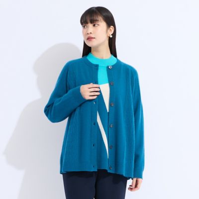 L～4L／アンサンブル対応】カシミヤニットカーディガン