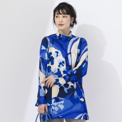 ＜Liliane Burty (Women/大きいサイズ)＞イタリア製　フラワープリントチュニック（５０１２１４０２）