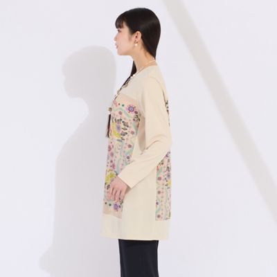 フラワープリント配色使いチュニック（50122502） | Liliane