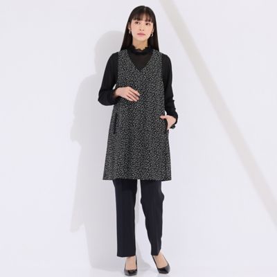 ワイズメッシュ　ハイネックフリルＴシャツ　（５０１２２５０４）