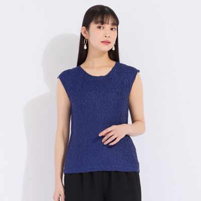 【アンサンブル対応】ウォッシャブルプリーツ　フレンチスリーブブラウス（５０１２２５４１）