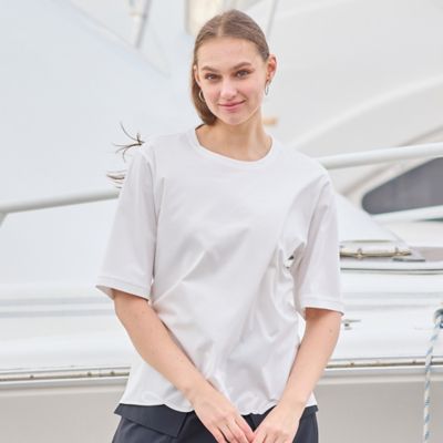 【Ｓｐｒｏｕｔ．】綿ポリエステル　裾ロゴプリントＴシャツ（５０１２２５７１）