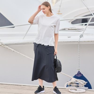 【Ｓｐｒｏｕｔ．】綿ポリエステル　裾ロゴプリントＴシャツ（５０１２２５７１）