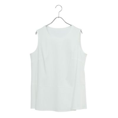 Liliane Burty (Women/大きいサイズ)/リリアン ビューティ シルケットスムース　タンクトップＴシャツ（５０１２３４１２）