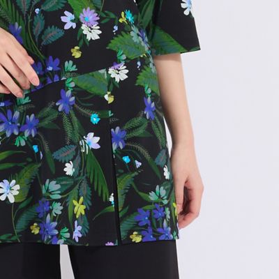 フラワープリント　ベア天竺プルオーバーＴシャツ（５０１２３５１３）