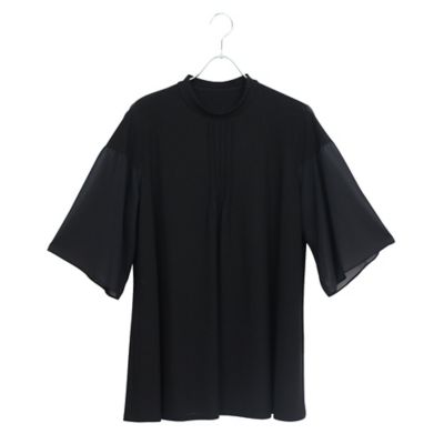 Liliane Burty (Women/大きいサイズ)/リリアン ビューティ 【Ｍ～４Ｌ】ウォッシャブル接触冷感配色Ｔシャツ（５０１２４５０２）