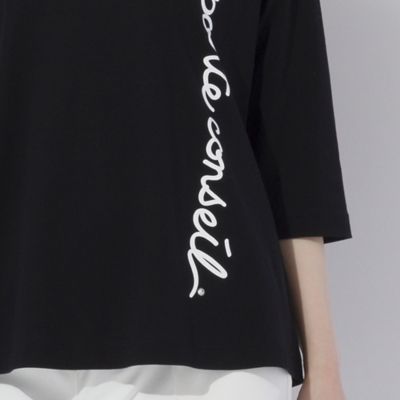 Liliane Burty（Lサイズ） / リリアンビューティ 【Sprout.】バイオシルケットスムース　ロゴ刺繍Ｔシャツ Liliane Burty｜【Sprout.】バイオシルケットスムース ロゴ刺繍T