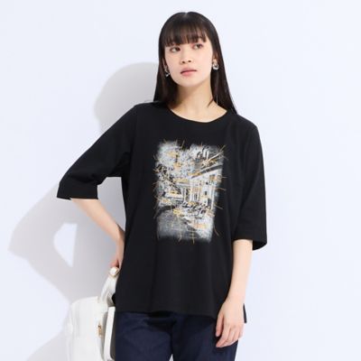 M～4L】ウォッシャブル顔料プリントTシャツ（50125551