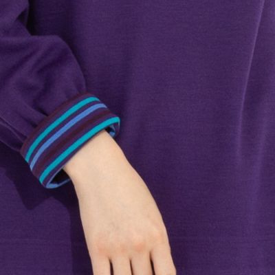 先染めソフトポンチ　ハイネックＴシャツ［同素材アイテム有］（５０１２６４１１）