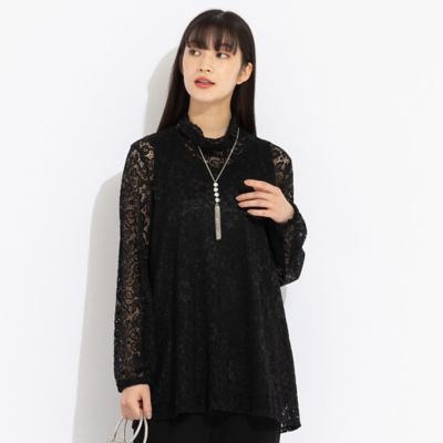 スカラップレース チュニック（50126441） | Liliane