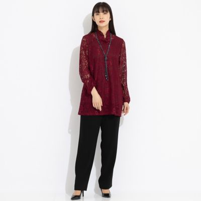 スカラップレース チュニック（50126441） | Liliane
