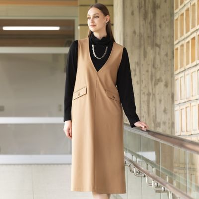 Sprout．】強撚ミラノリブ ハイネックTシャツ