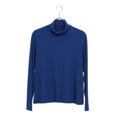 Sprout．】強撚ミラノリブ ハイネックTシャツ