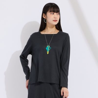 ＜Liliane Burty (Women/大きいサイズ)＞【Ｍ～４Ｌ／セットアップ対応】ウォームスムースプルオーバーＴシャツ（５０１２６５０１）
