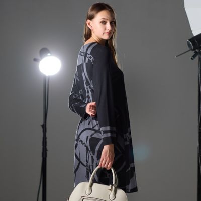 M～4L】オーナメントチュニックTシャツ（50126502