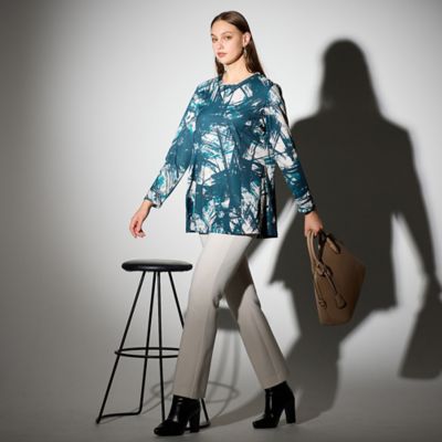 M～4L】幾何プリントプルオーバーチュニック（50126511