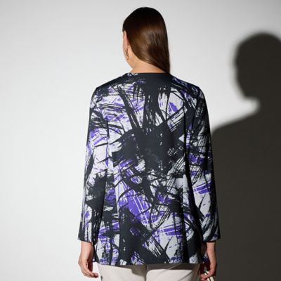 M～4L】幾何プリントプルオーバーチュニック（50126511
