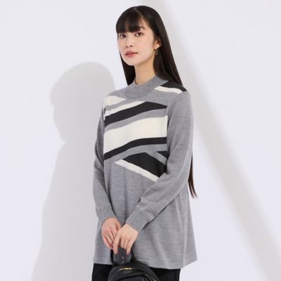 ＜Liliane Burty (Women/大きいサイズ)＞【Ｌ～４Ｌ】クロスボーダーニット（５０１３１６０１）