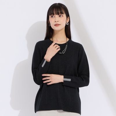 ＜Liliane Burty (Women/大きいサイズ)＞【Ｌ～４Ｌ／アンサンブル対応】プルオーバーニット（５０１３１６０２）