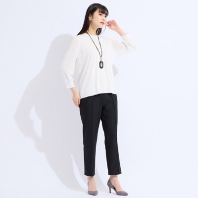 リリアンビューティー　4L L～4L／アンサンブル対応】レーシーニット（50135551