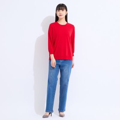 L～4L／アンサンブル対応】レーシーニット（50135551